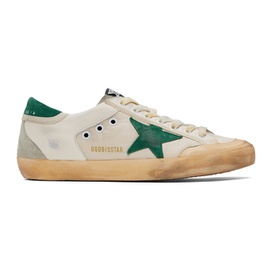 골든구스 Golden Goose 오프화이트 Off-White & Green Super-Star Sneakers 241264M237006