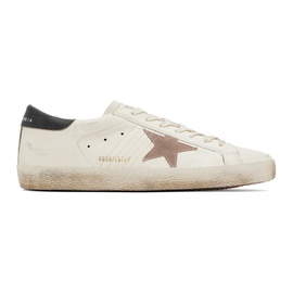 골든구스 Golden Goose White & Pink Super-Star Sneakers 241264M237029