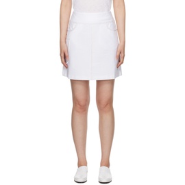 막스 마라 레저 맥스마라 Max Mara Leisure White Nebulus Miniskirt 241265F090001
