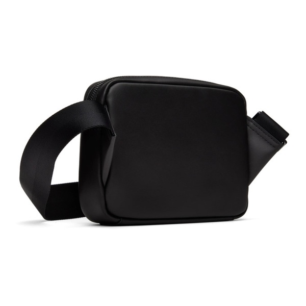 라코스테 라코스테 Lacoste Black Leather Monogram Shoulder Bag 241268M170002