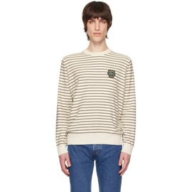 라코스테 Lacoste 오프화이트 Off-White Striped Sweater 241268M201003