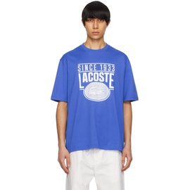 라코스테 Lacoste Blue Loose-Fit T-Shirt 241268M213018
