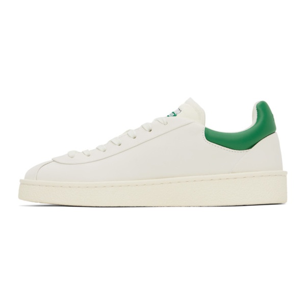 라코스테 라코스테 Lacoste White & Green Baseshot Premium Sneakers 241268M237019