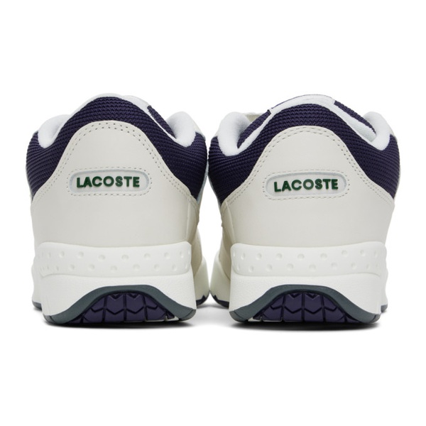 라코스테 라코스테 Lacoste 오프화이트 Off-White & Navy Aceline 96 Sneakers 241268M237020