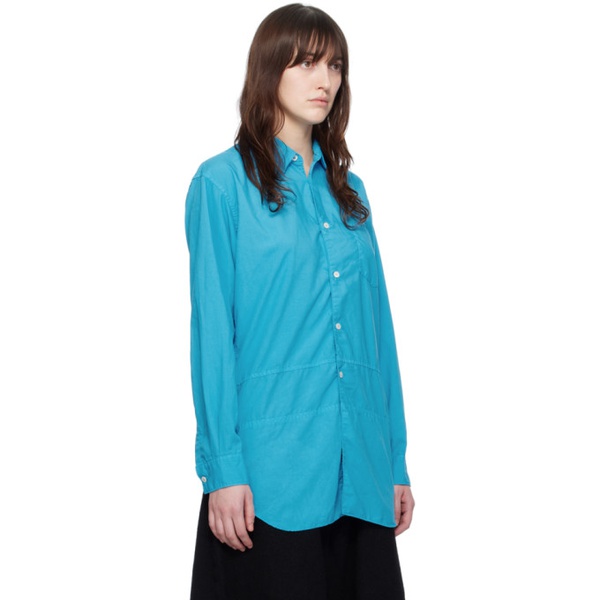  Comme des Garcons Shirt Blue Paneled Shirt 241270F109000
