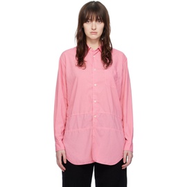 Comme des Garcons Shirt Pink Paneled Shirt 241270F109001