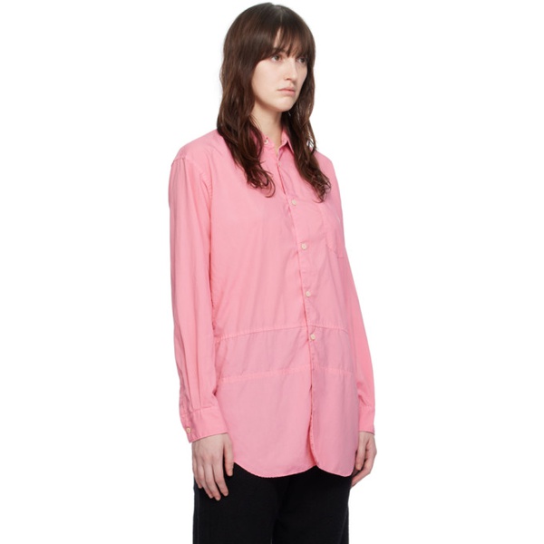  Comme des Garcons Shirt Pink Paneled Shirt 241270F109001