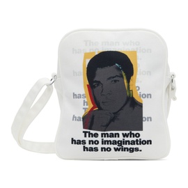 Comme des Garcons Shirt White Andy Warhol Print Messenger Bag 241270M170016