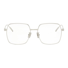 지방시 Givenchy Silver Square Glasses 241278F004024