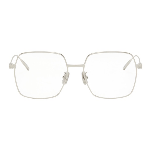 지방시 지방시 Givenchy Silver Square Glasses 241278F004024