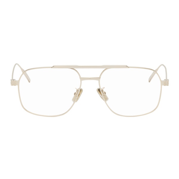 지방시 지방시 Givenchy Gold Aviator Glasses 241278F004025