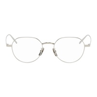 지방시 Givenchy Silver Round Glasses 241278F004029