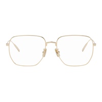 지방시 Givenchy Gold Square Glasses 241278F004032
