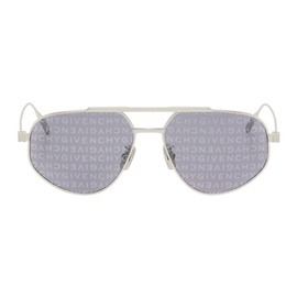 지방시 Givenchy Silver GV Speed Sunglasses 241278F005034