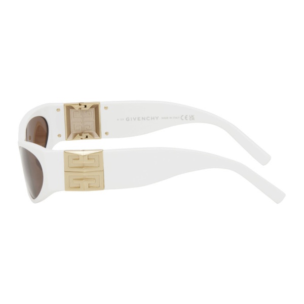 지방시 지방시 Givenchy White 4G Sunglasses 241278F005046