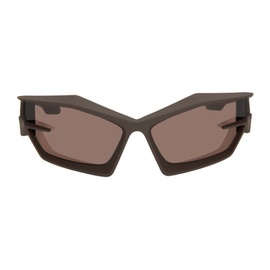 지방시 Givenchy Brown Giv Cut Sunglasses 241278F005062