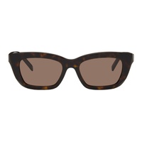 지방시 Givenchy Tortoiseshell Rectangle Sunglasses 241278F005068