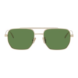 지방시 Givenchy Gold & Green Speed Sunglasses 241278F005075
