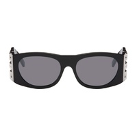 지방시 Givenchy Black Thick Logo Sunglasses 241278F005078