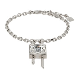 지방시 Givenchy Silver Mini Lock Bracelet 241278F020002