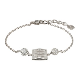 지방시 Givenchy Silver 4G Crystal Bracelet 241278F020004
