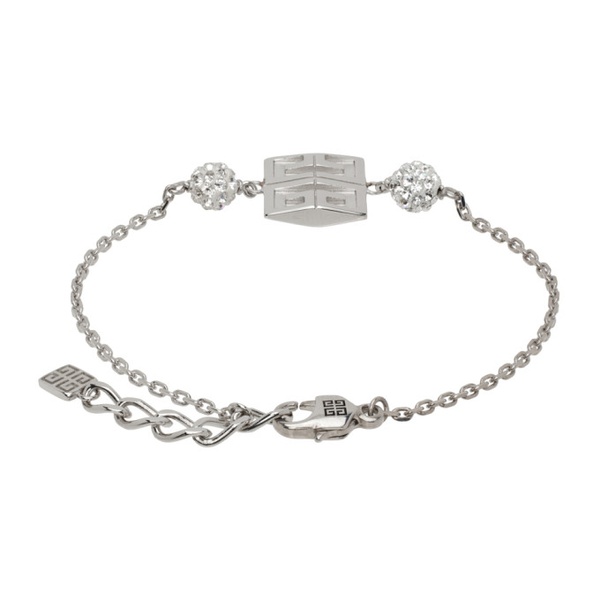 지방시 지방시 Givenchy Silver 4G Crystal Bracelet 241278F020004