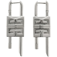 지방시 Givenchy Silver Small Lock Earrings 241278F022002