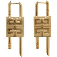 지방시 Givenchy Gold Small Lock Earrings 241278F022003