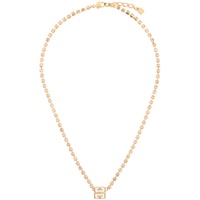 지방시 Givenchy Rose Gold 4G Crystal Necklace 241278F023008