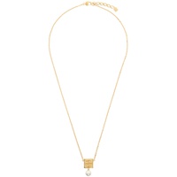 지방시 Givenchy Gold 4G Pearl Necklace 241278F023010