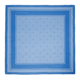 지방시 Givenchy Blue Plumetis Print Square Scarf 241278F029004