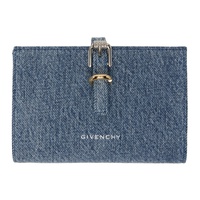 지방시 Givenchy Blue Voyou Denim Wallet 241278F040000