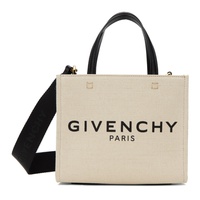 지방시 Givenchy Beige & Black Mini G Tote 241278F049007