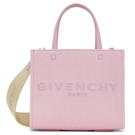 지방시 Givenchy Pink Mini G-Tote Shopping Bag 241278F049008