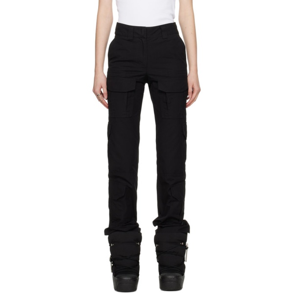 지방시 지방시 Givenchy Black Bellows Pocket Trousers 241278F087003