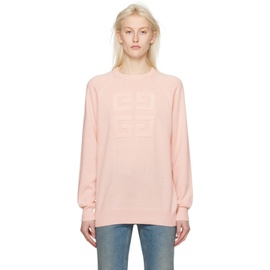 지방시 Givenchy Pink 4G Sweater 241278F096003