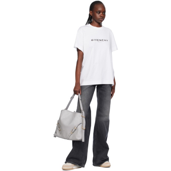 지방시 지방시 Givenchy White Reverse T-Shirt 241278F110003