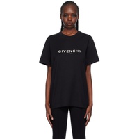 지방시 Givenchy Black Reverse T-Shirt 241278F110004