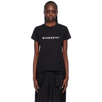 지방시 Givenchy Black & White 4G T-Shirt 241278F110011