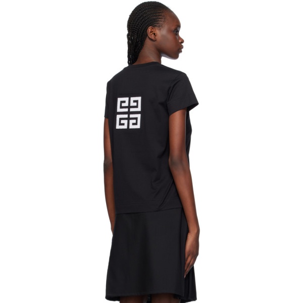 지방시 지방시 Givenchy Black & White 4G T-Shirt 241278F110011
