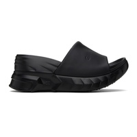 지방시 Givenchy Black Marshmallow Heeled Sandals 241278F125006