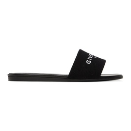 지방시 Givenchy Black 4G Flat Sandals 241278F125010