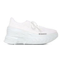 지방시 Givenchy White Marshmallow Wedge Sneakers 241278F128001