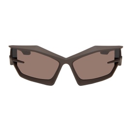 지방시 Givenchy Brown Giv Cut Sunglasses 241278M134027