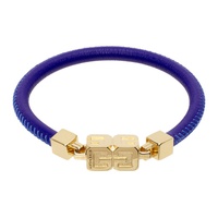 지방시 Givenchy Blue G Cube Leather Bracelet 241278M142004