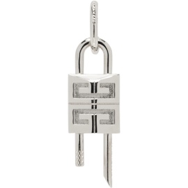 지방시 Givenchy Silver Lock Single Earring 241278M144002
