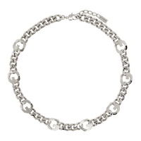 지방시 Givenchy Silver G Chain Necklace 241278M145007