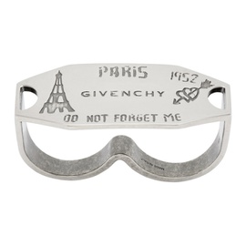 지방시 Givenchy Silver City Ring 241278M147009