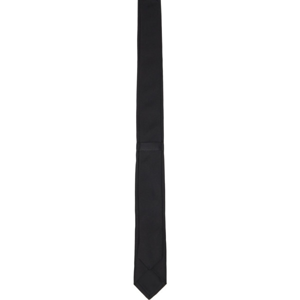 지방시 지방시 Givenchy Black Embroidered Tie 241278M158008