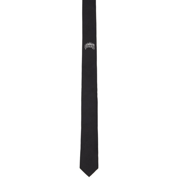 지방시 지방시 Givenchy Black Jacquard Tie 241278M158009